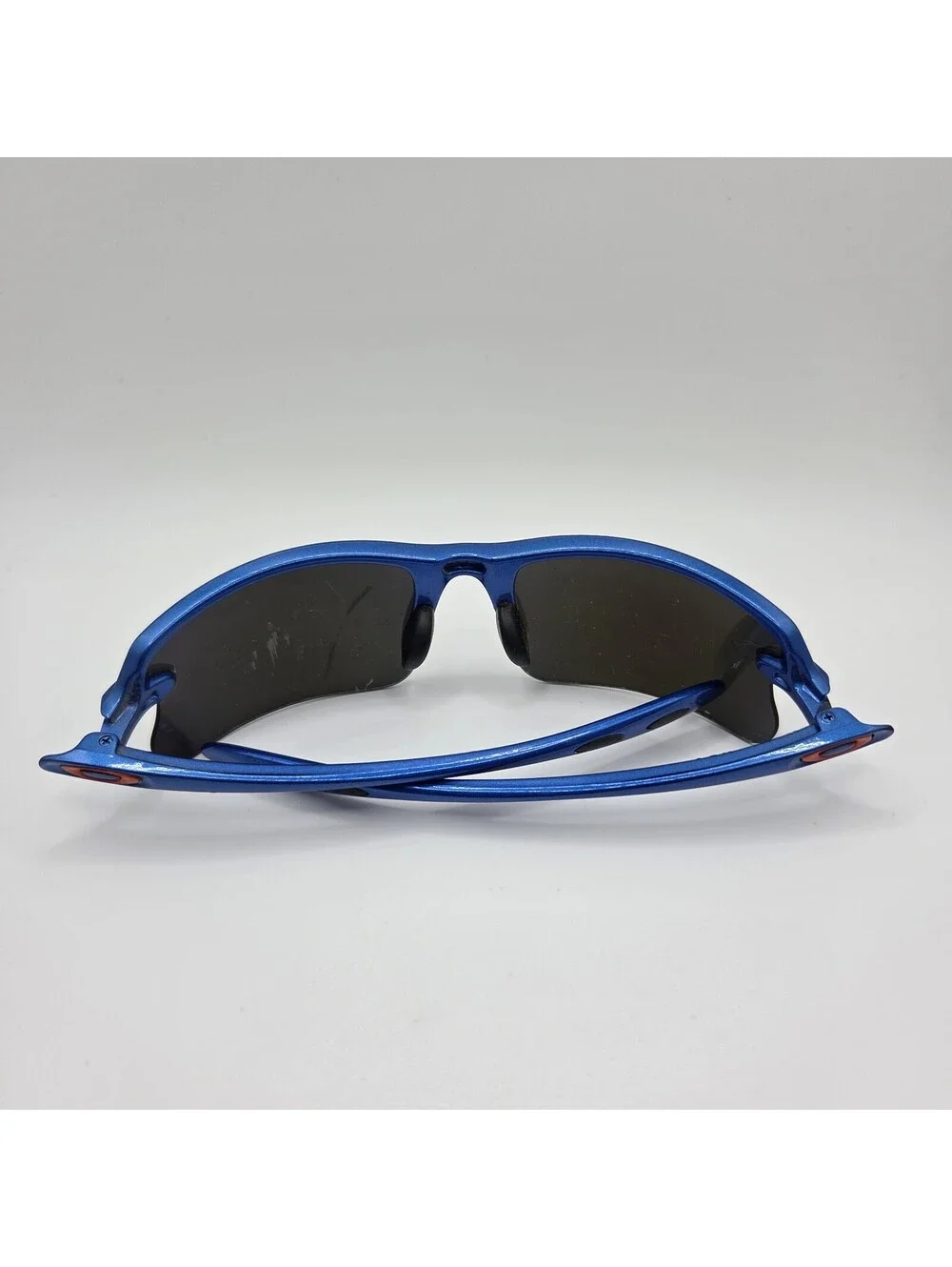 Rare Vintage Oakley Icepick Ice Pick Polarized Sunglasses USA Blue Orange Yellow